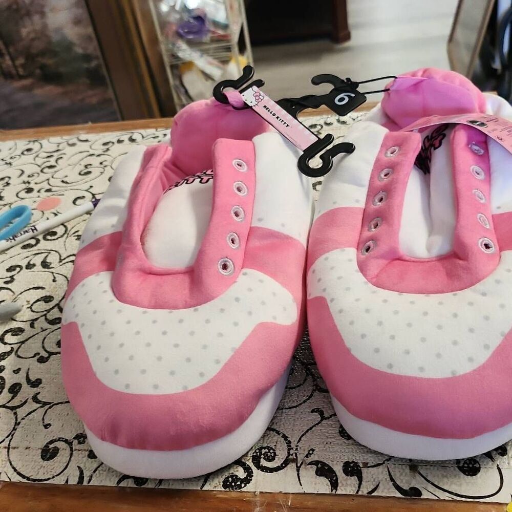 Hello Kitty Plush Sneaker Slipperers